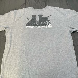 Cathartt Men’s 3XL grey pocket detail with dogs